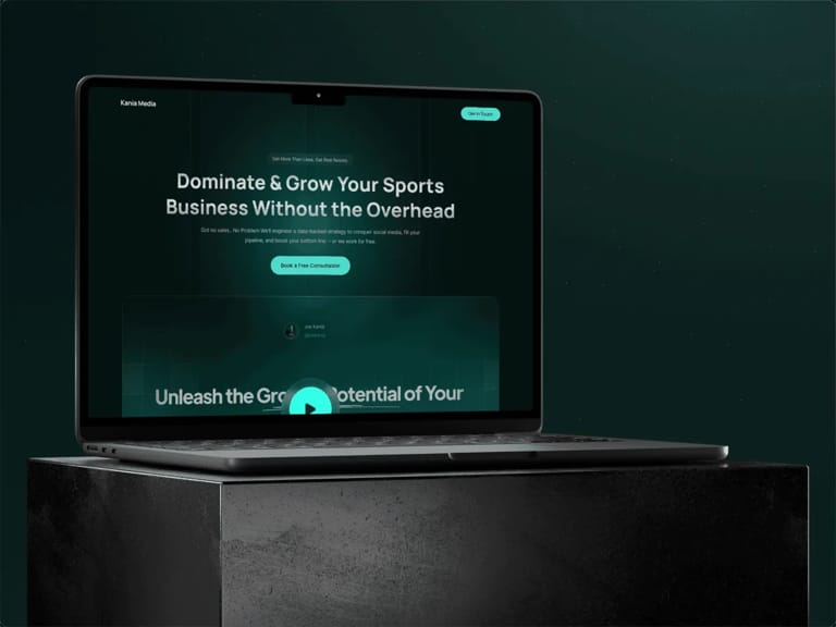 Kania Media design mockup