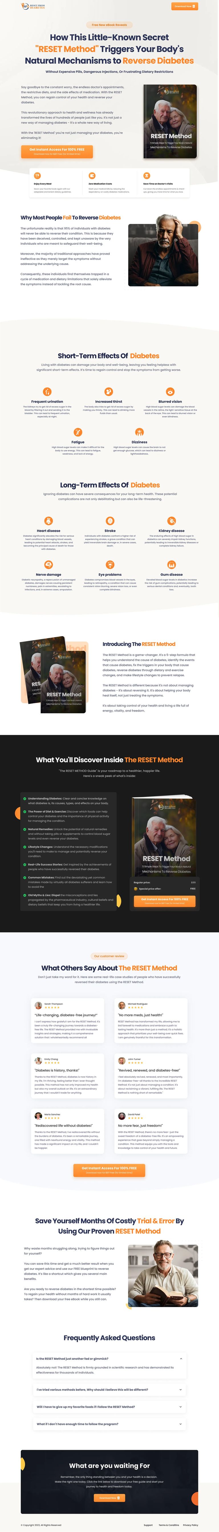 Reset Method full-page design